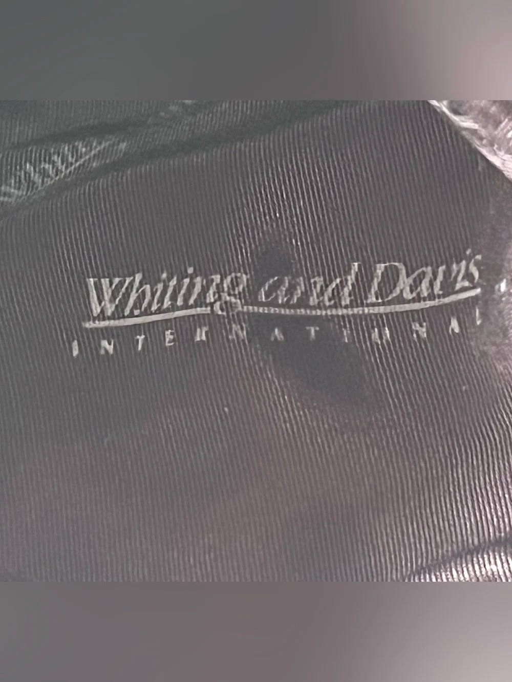 Vintage Whiting & Davis Black Mesh Wristlet Clutch